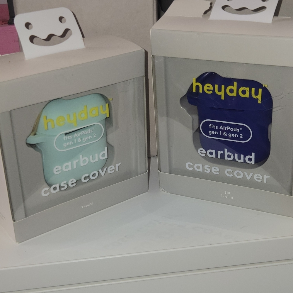Heyday Earbud Case Cover - Light Blue and Dark Blue